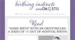 Desktop Screenshot of birthinginstincts.com